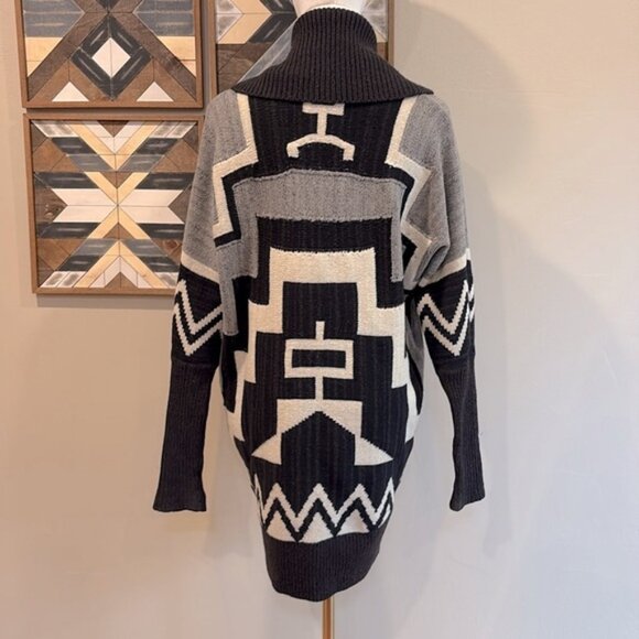 Vintage Ralph Lauren Aztec Wool Cashmere Silk Knit Cardigan Sweater XS - Picture 5 of 9